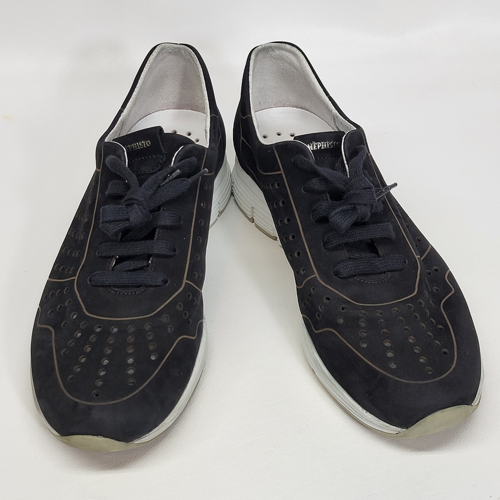 Mephisto Yliane Sneakers Womens Size 7.5 Shoes Leather Oxford Comfort Black the - Picture 4 of 7